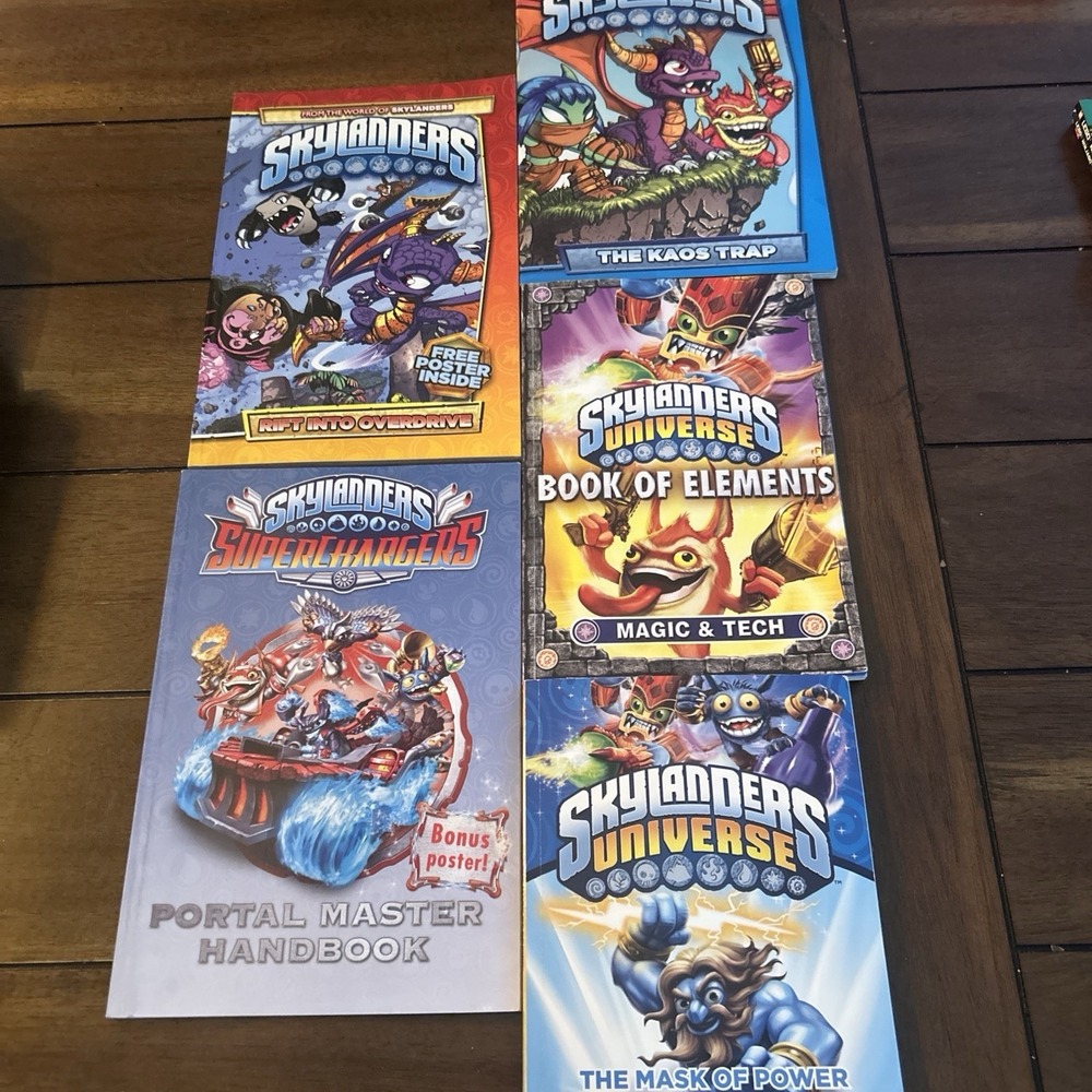 5 Skylanders Paperback Variety Books